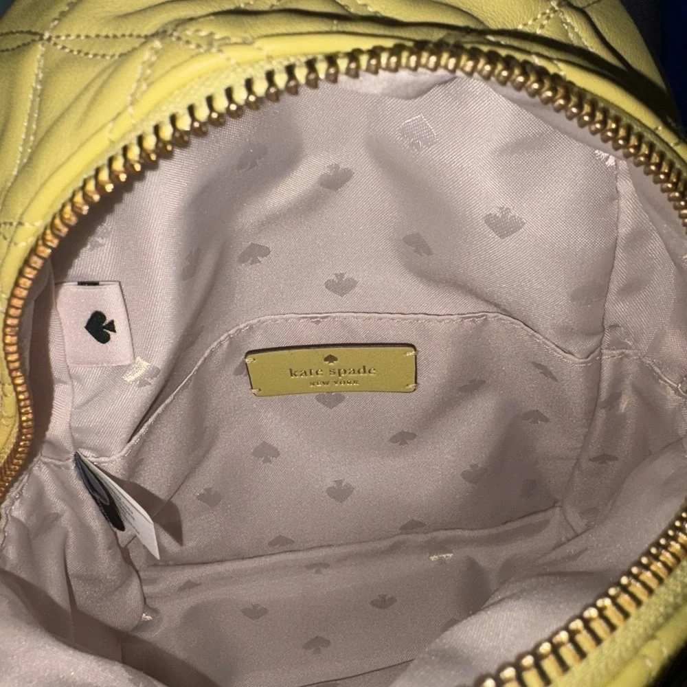 Kate Spade Natalia Mini Convertible Backpack in frosty lime - Leather
